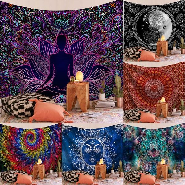 

tapestries 3d india mandala tapestry wall hanging boho hippie large carpet decor cloth drop