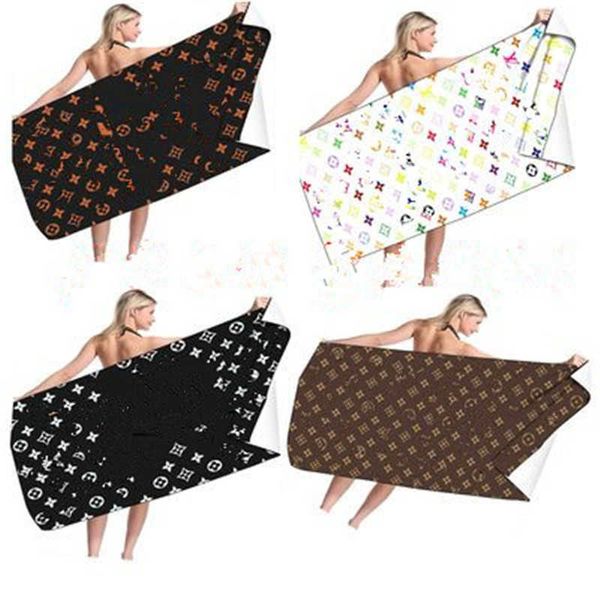 

letter casual ins style beach towel fashion summer bath towels classic design home gift