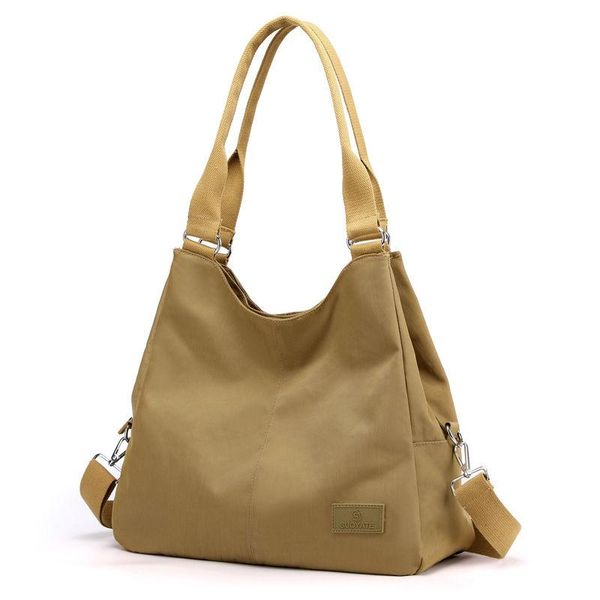 

women's large capacity nylon handbag, solid cross spline, business waterproof bag. body