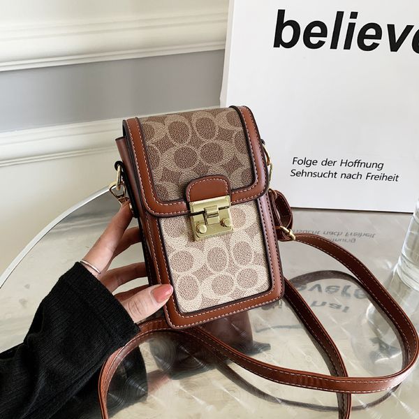 

handbags felicie purse designers luxurys bags popular in hong kong this year, women's 2021 fashion, versatile contrast color mobile pho, Black;red