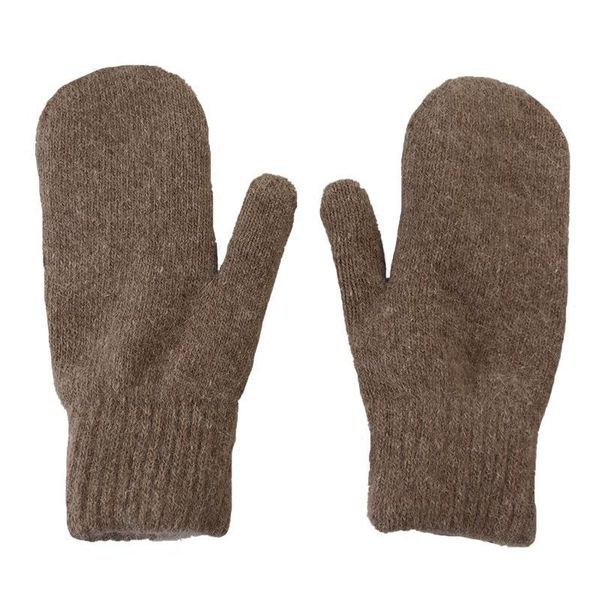 

five fingers gloves fashion men' and women' winter warm plus velvet full-finger mittens cold-proof cycling arthritis, Blue;gray