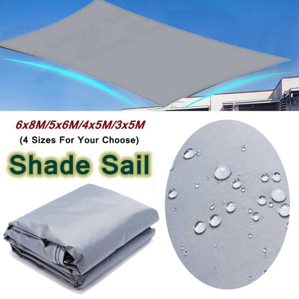 

shade 80gsm waterproof uv block awning sunshade sun sail for outdoor garden beach camping patio pool canopy tent shelter