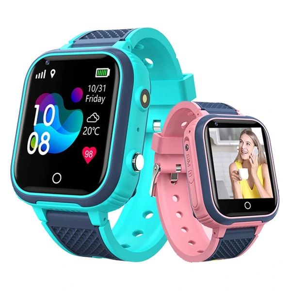 Bakey Q10 1.4 Zoll Touchscreen Kinder Messkörper Temperatur GPS LBS WiFi Standort Tracking Zwei-Wege-Anruf SOS-Kamera IP67 Wasserdichte Kinder Smart Watch-Telefon