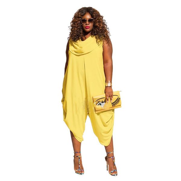 

women's jumpsuits & rompers big size summer casual loose women solid color pyjama beauty romper female jumpsuit oversize xl-5xl, Black;white