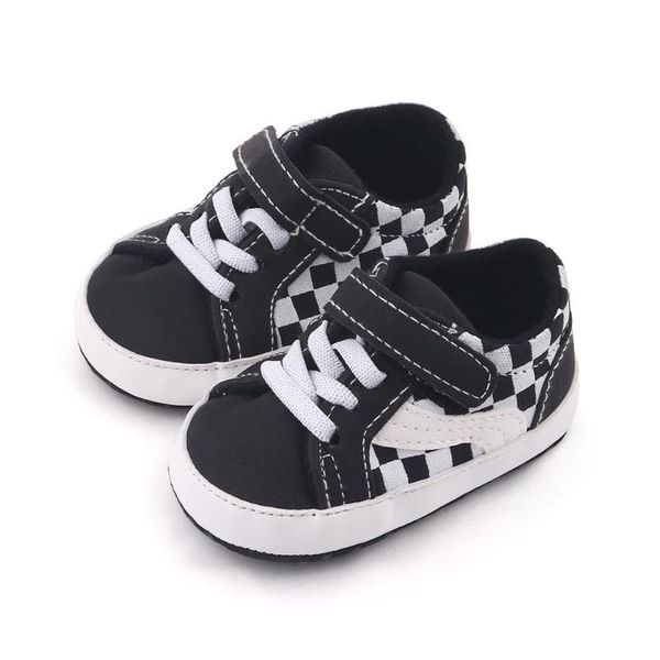 

first walkers 0-18m casual born baby boys soft soled leisure anti-slip toddler infant autumn classic sports black sneakers