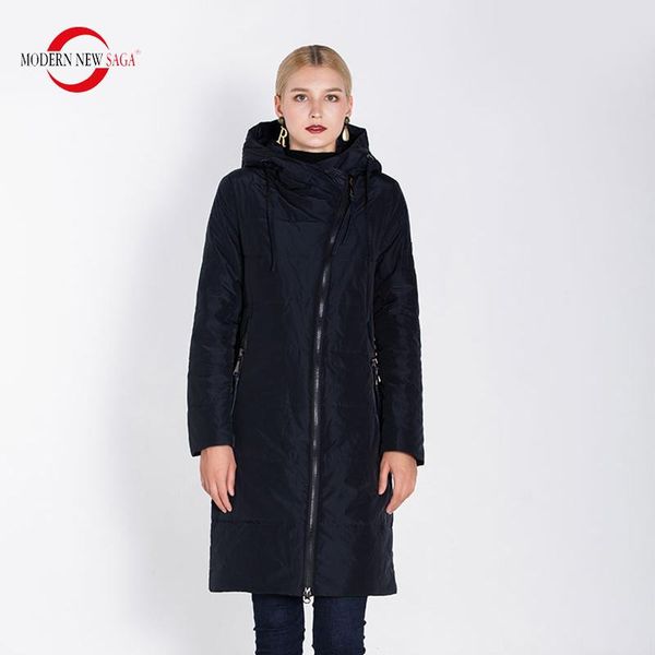 

women's trench coats modern saga women long style coat and jacket winter warm parkas female solid zipper outerwear casacos de inverno f, Tan;black