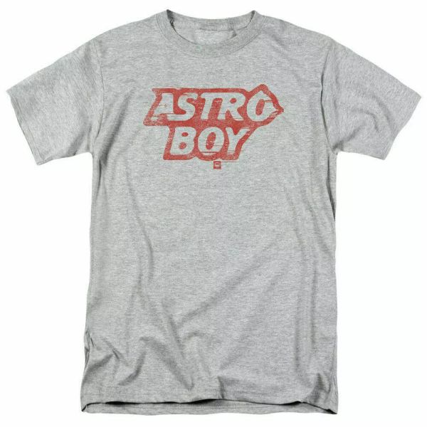 

astro boy logo t shirt mens licensed cartoon merchandise gray, White;black