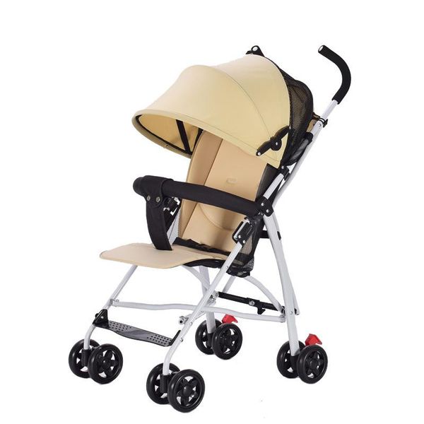

baby umbrella trolley with four-wheeled is light and foldable, the armrest of lycra cotton feeding pad detachable stroller parts & accessori