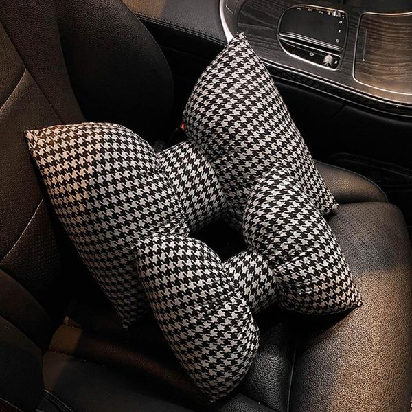 

seat cushions universal classic car headrest neck pillow cushion auto support waist protection accessories for women