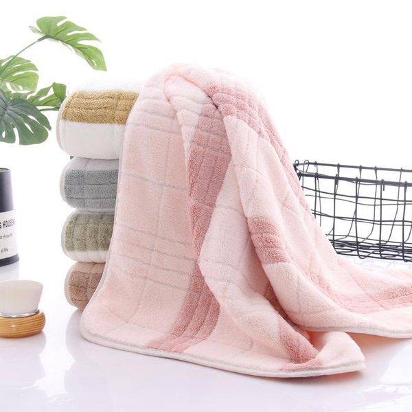 

towel t234a soft microfiber water absorbent hair towels quick dry plaid face