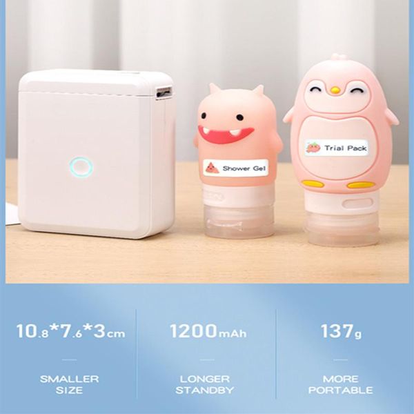 

printers goojprt d110 mini portable thermal label printer hangul bluetooth sticker pocket barcode usa casa mercadon