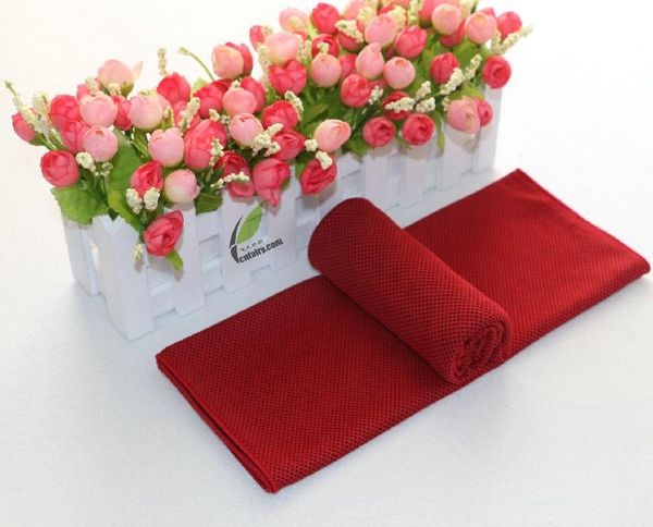 

towel 100*30cm summer quick-dry sport microfiber travel gym fitness towels ice cool chill cooling yoga