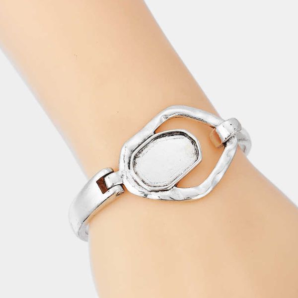 

1pcs tibetan silver coil spring hook cuff bracelet bangle q0717, Black