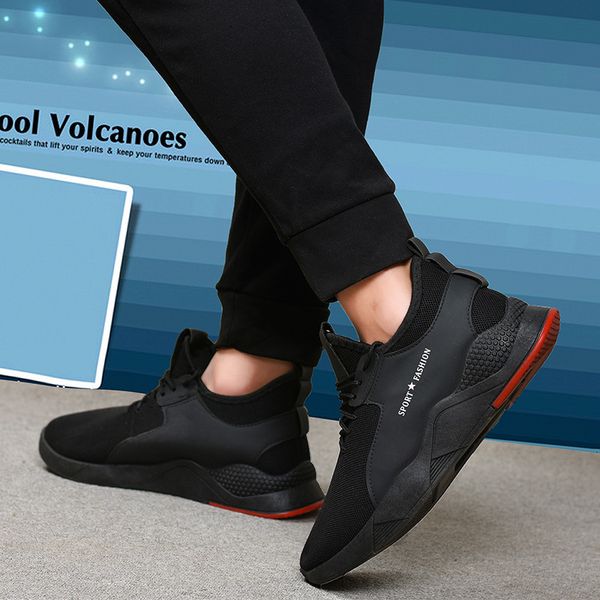 

zapatos de hombre running shoes classic design mens lightweight casual shoes fashionable breathable mesh lace up flat sneakers