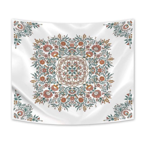 

tapestries bohemian style wall hippie tapestry mandala floral decor hanging carpet