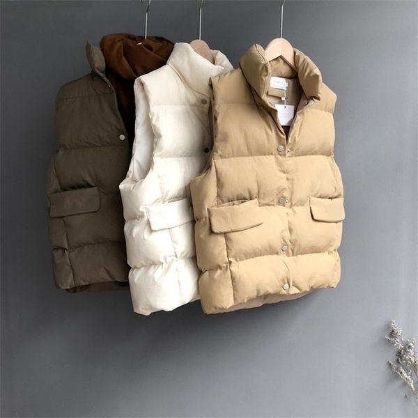 

women's vests winter warm soft women vest waistcoat 2021 spring female outwear autumn casual sleeveless jacket coat, Black;white