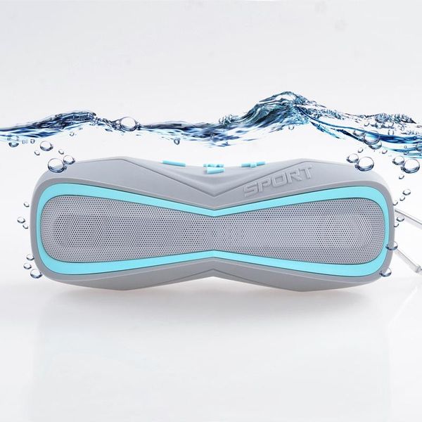 

mini speakers bluetooth speaker ipx7 waterproof outdoor dual channel stereo loud volume subwoofer silicone case extended basstreble portable