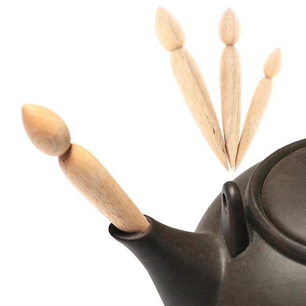 

craft tools pottery spout modifier teapot wooden pot crafts modeling repair tool double-head punch manual diy