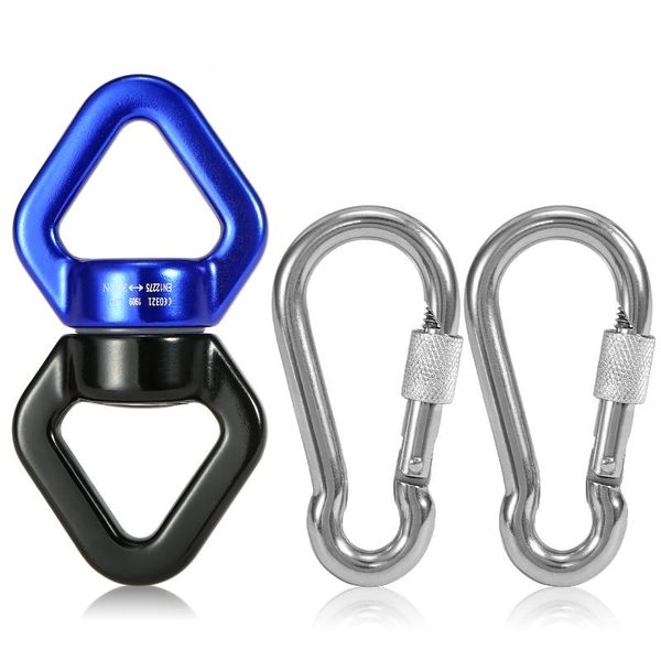 

cords, slings and webbing 35kn 8-shaped descender & 25kn climbing carabiner camping hook device set hanging kit clip