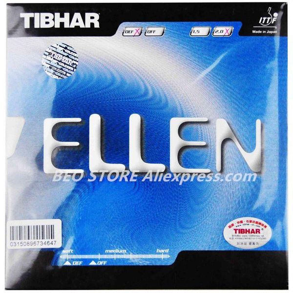 

table tennis raquets tibhar ellen arc-proof rubber pong sponge tenis de mesa