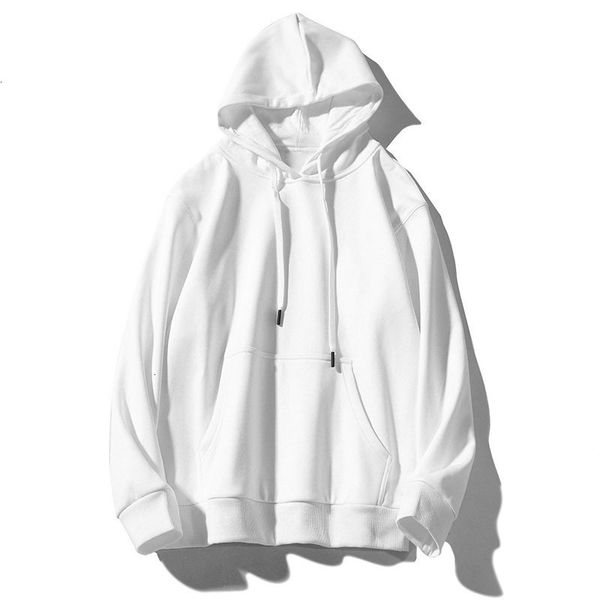 

trend 2021 men's hooded sweater pullover round ne fashion youth large casual top, Black