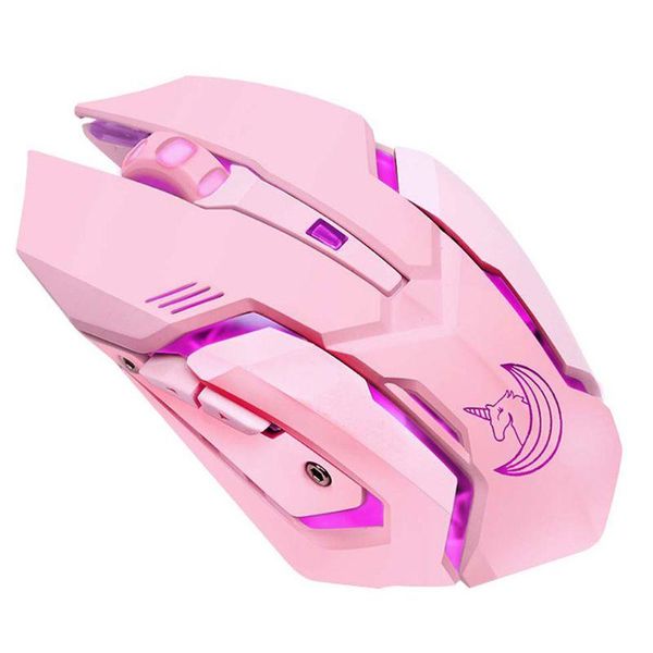 

silent wired usb mouse mice 3000dpi colorful light mute for computer pc drop