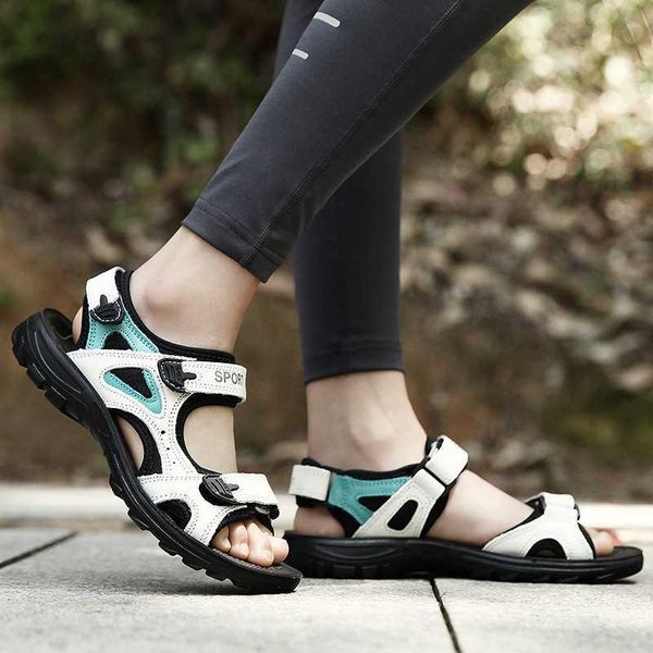 

sandals 2021 sports female high students summer beach shoes outdoor leisure girls, Black