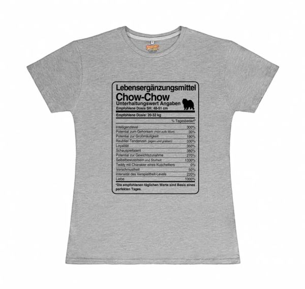 

t-shirt womens dose chow-chow life supplements by siviwonder, White;black
