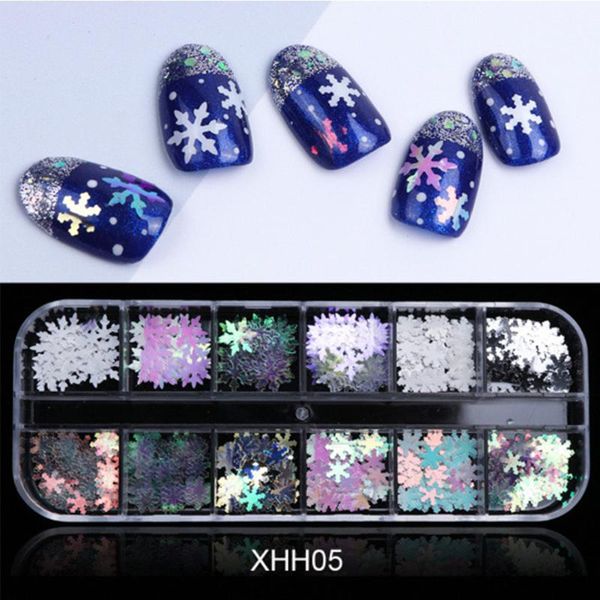 

holographic butterfly flakes nail art glitter sparkly 3d laser sequins tips diy sparkle decorations accessories, Silver;gold