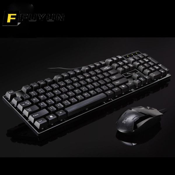 

keyboard mouse combos fuyun set ergonomic office gaming usb full-size combo for notebook lapdeskpc f89