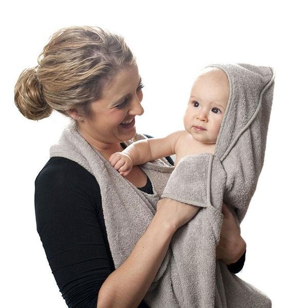 

towel 90cm*90cm combed cotton baby bath hooded apron absorbent kids wipes