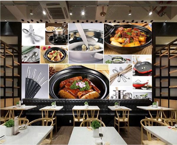 

3d wallpaper custom p mural kitchen utensils delicious restaurant home decor in the living room 3d wall murals wallpaper for walls 3 d bedro