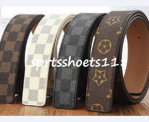 

Men/women Belt Womens High Quality Belts for Men Genuine Leather Black and White Color fashion Cowhide Mens, Black;brown