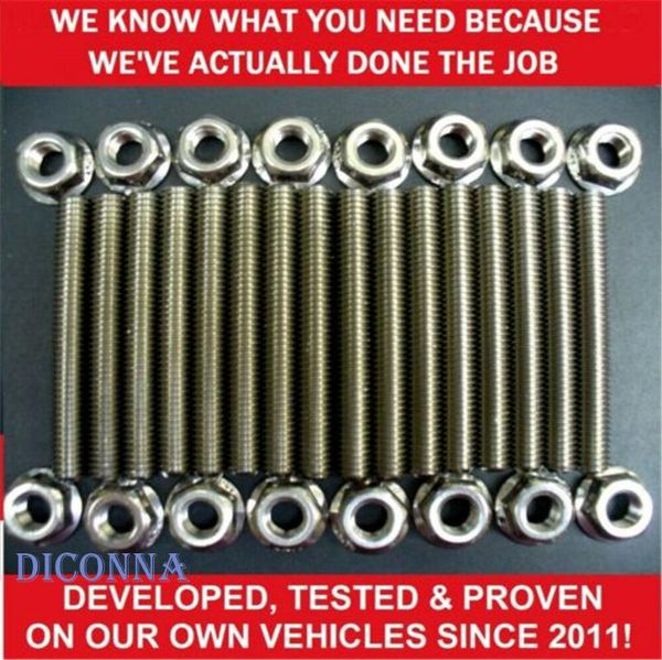 

manifold & parts for 4.6 5.4 liter v8 stainless exhaust stud kit 2 manifolds