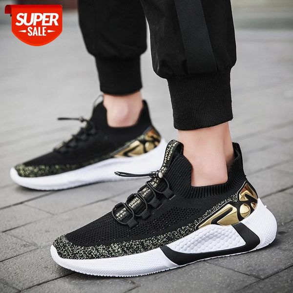 

2020 New Mesh Men Shoes Comfortable Breathable Men Casual Shoes Lace-Up Black Walking Sneakers Tenis Masculino Adulto Summer #Yj2U