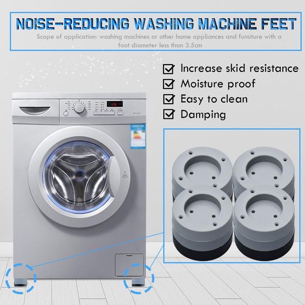

4pcs anti-vibration feet pads washing machine rubber mat pad dryer universal fixed non-slip bath mats #4