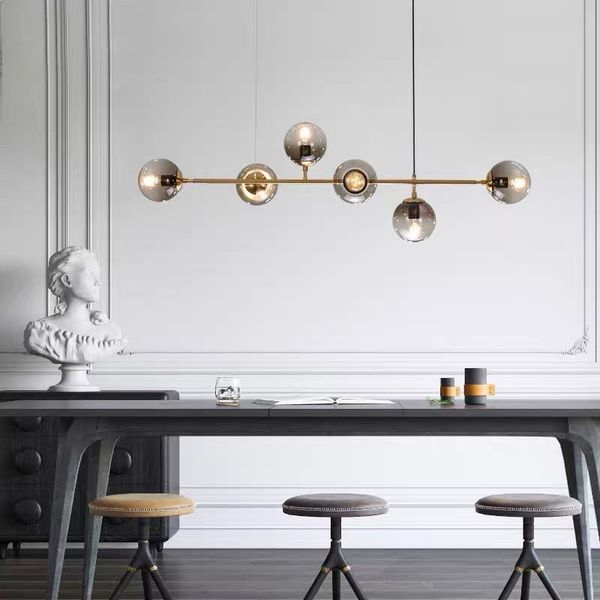 

pendant lamps nordic led glass ball deco chambre lustre pendente luminaire kitchen fixtures commercial lighting lights living room