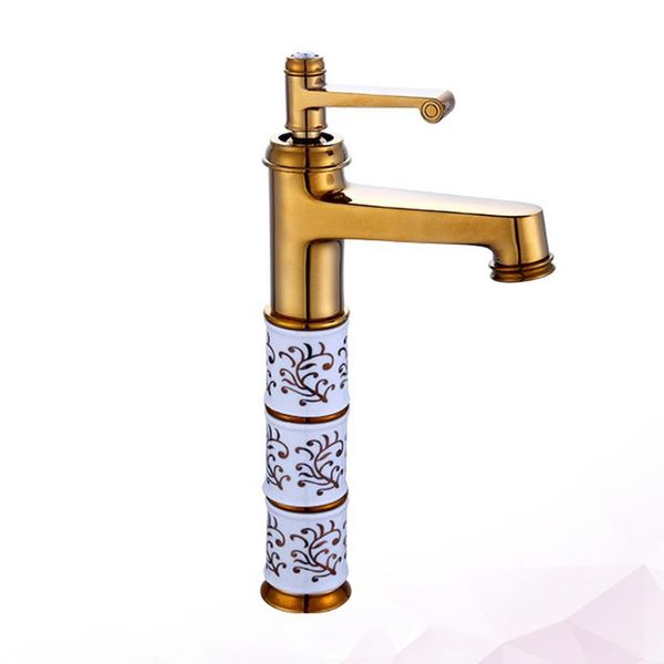 

bathroom sink faucets 1pc copper tap basin european style metal cold