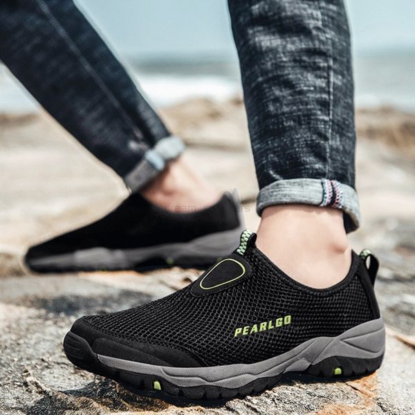 

men's rubber outdoor & hiking shoes breathable mesh slip-on sneakers 03