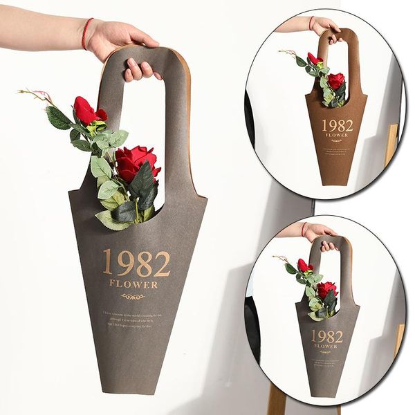 

creative flower box flowers wrapping gift packaging bag home decoration wedding mother's day gifts supplie wrap