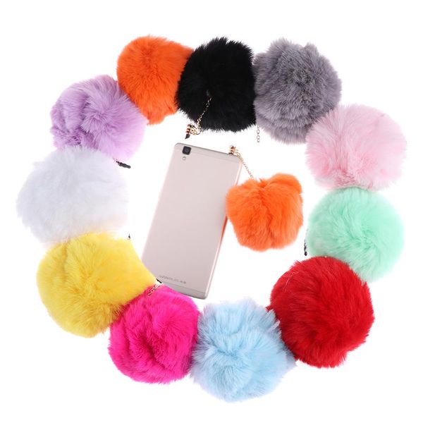 

cell phone anti-dust gadgets 1pc 3.5mm earphones hole dust plug earphone jack crystal ball fur mobile decoration accessories