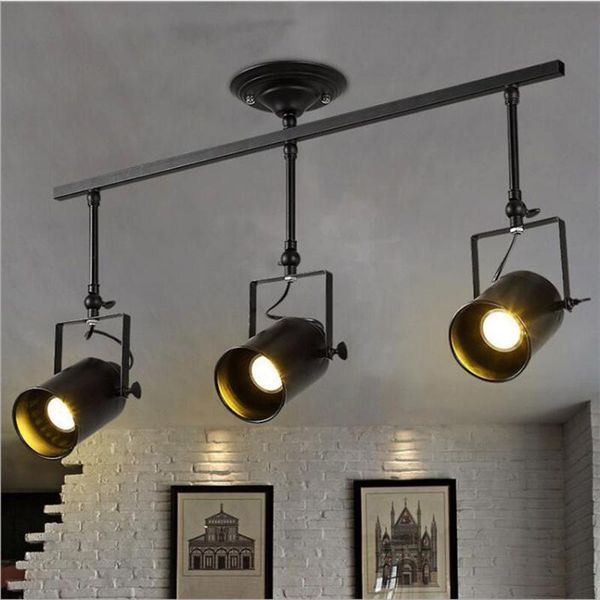 

ceiling lights american black restaurant kitchen lamp living room bedroom e27 vintage retro loft bar cloth store luminaire