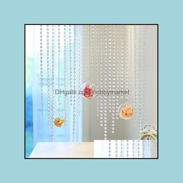 Acrílico, Plástico, Lucite Beads Loose Jóias Acrílico Octago 14mm Bead Cortinas DIY Garland Candelabro de Cristal para Decoração De Party Drop Del