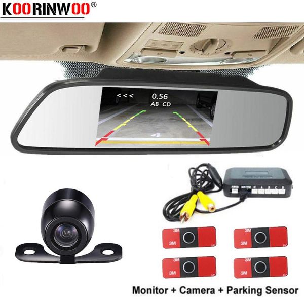 

car rear view cameras& parking sensors koorinwoo electromagnetic 4 buzzer 16.5mm sensor digital distance radar alert indicator parktronic sy