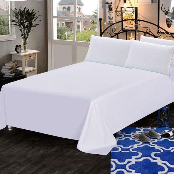 

sheets & sets lagmta 1pc thick 100% cotton flat sheet solid color bed various sizes can be customized