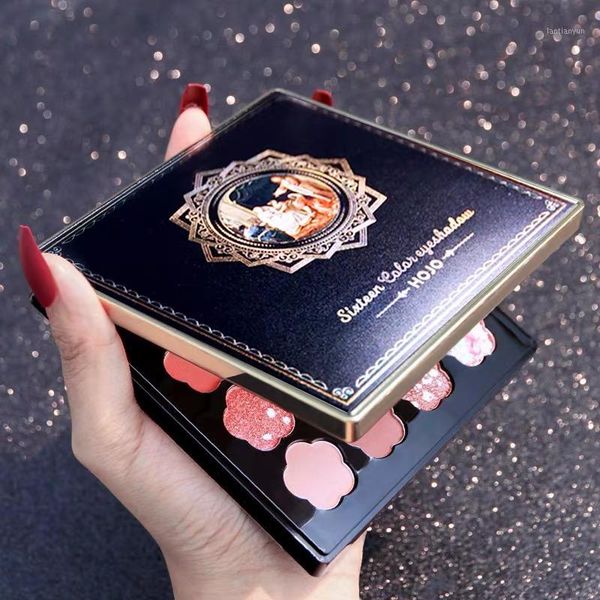 

colorful display eyeshadow palette matte shinning glitter waterproof pigment shimmer eyesgadow powder makeup glazed cosmetics1