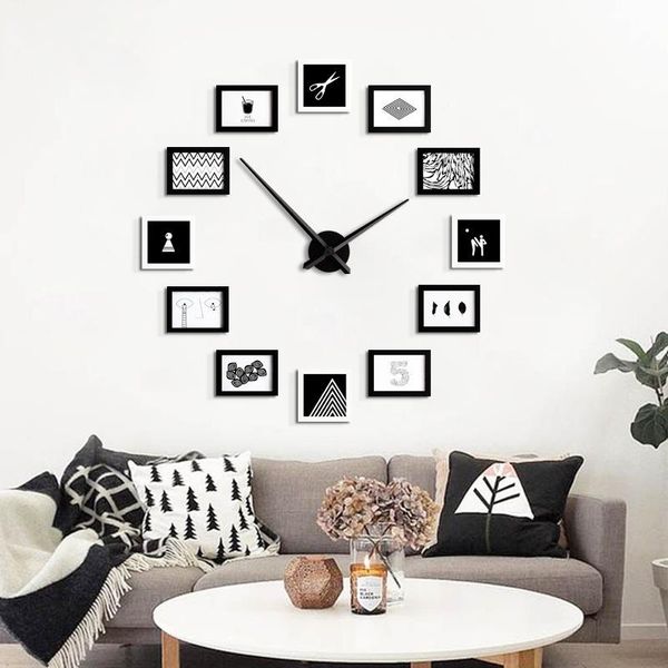 

wall clocks home decoration modern living room decor clock po diy watch design decorative