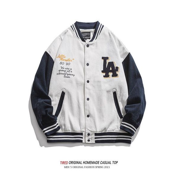 

baseball uniform men spring couple students ' work clothes jacket fashion brand loose casual men's jackets, Black;brown