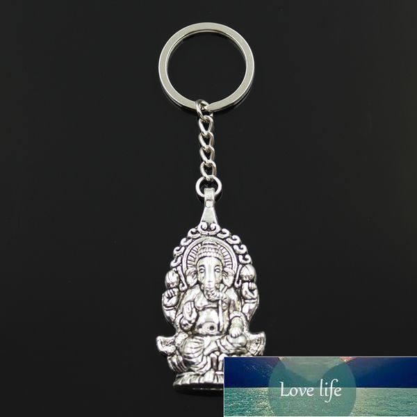 Nova Moda Keychain 62x32mm Ganesha Buddha Elefante Pingentes DIY Homens Jóias Carro Chaveiro Anel de Corrente Suporte Lembrança Para Presentes Preço de Fábrica Especialista Qualidade Qualidade Mais Recente