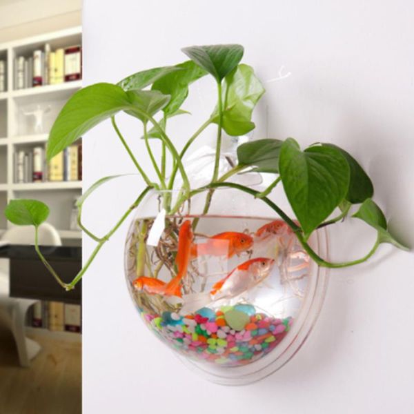 

aquariums mount fish tank wall-hanging bowl decoration planter pet supplies acrylic aquarium